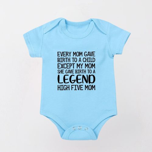 Cozy Summer Baby Bodysuit - High Five Mom