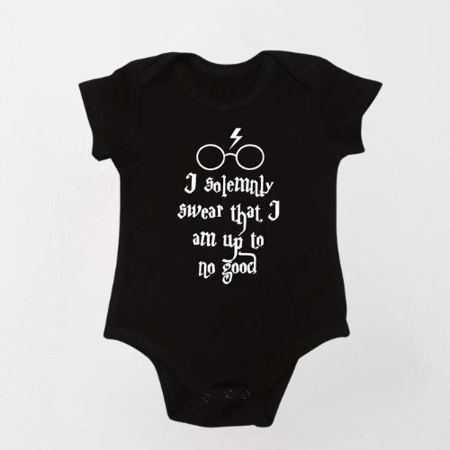 Charming Cotton Bodysuit For Newborn - I Solenly Swear