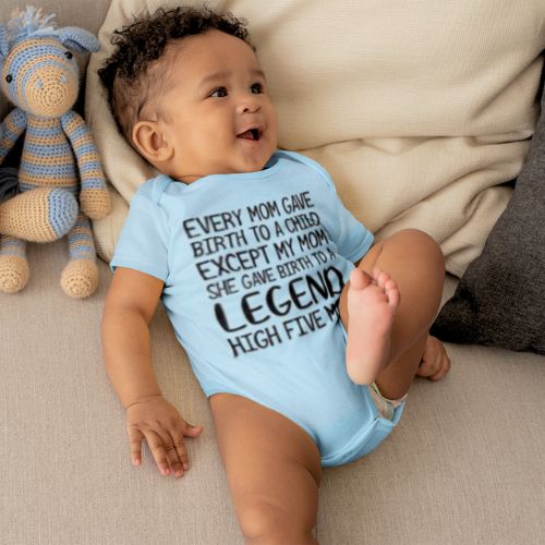 Cozy Summer Baby Bodysuit - High Five Mom