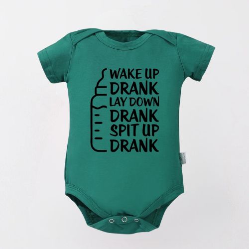 Cozy Cotton Bodysuit For Newborn - Wake Up Drank