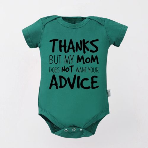 Adorable Cotton Bodysuit for Newborns - Thanks For the Advice