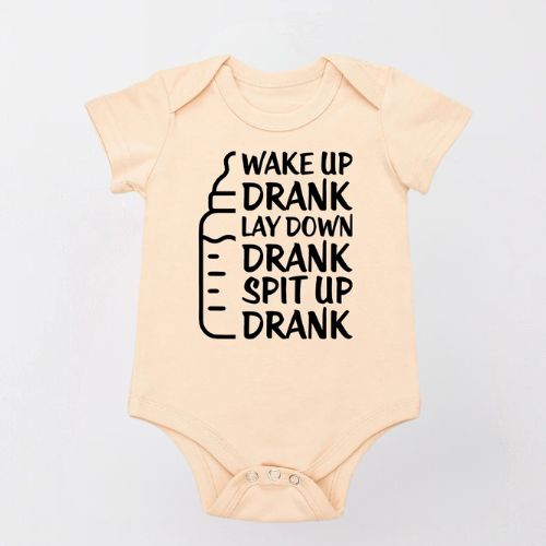 Cozy Cotton Bodysuit For Newborn - Wake Up Drank