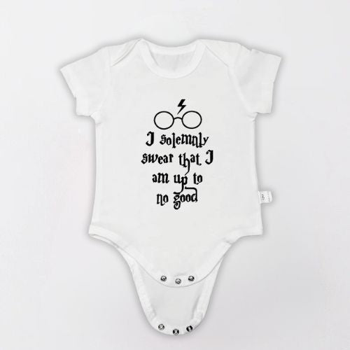 Charming Cotton Bodysuit For Newborn - I Solenly Swear