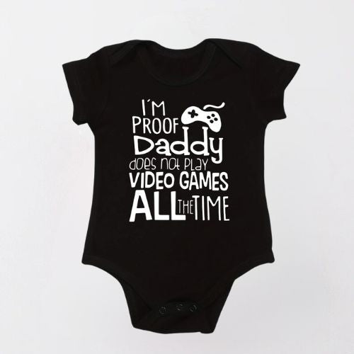 Adorable Cotton Bodysuit For Newborn - Daddy Does Not Play Games