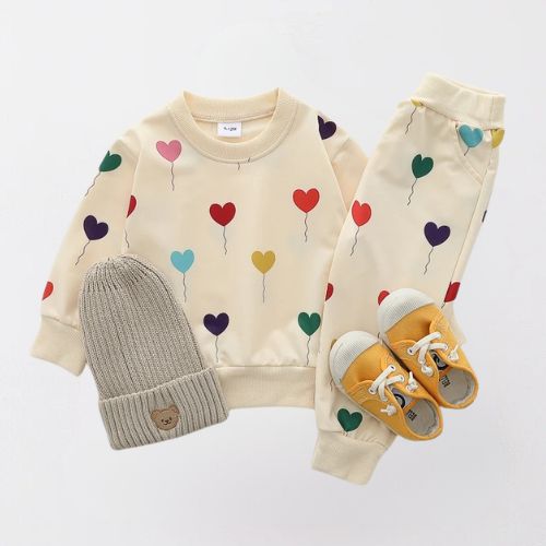 Charming Love Balloon Baby Outfit Set