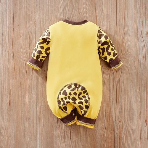 Adorable Cotton Giraffe Baby Romper