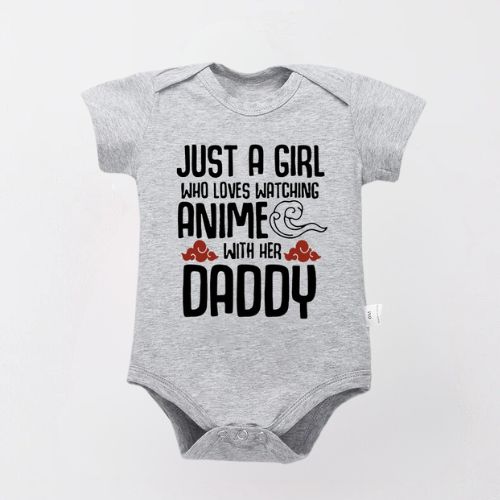 Adorable Anime-Inspired Cotton Bodysuit for Newborn