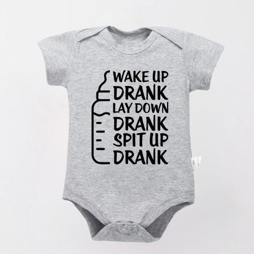 Cozy Cotton Bodysuit For Newborn - Wake Up Drank