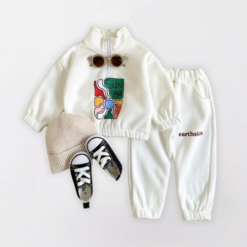 Cozy Fleece Baby Tracksuit - Winter Warmth Set