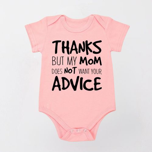 Adorable Cotton Bodysuit for Newborns - Thanks For the Advice