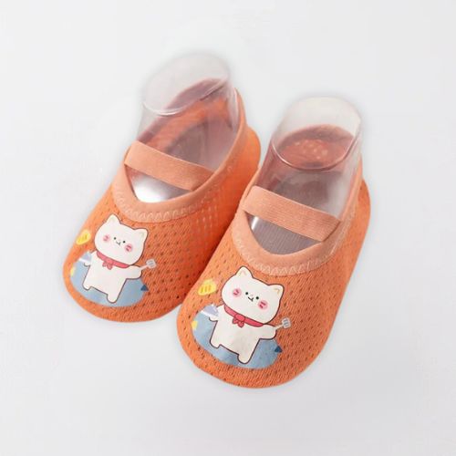 Cozy Animal Style Non-Slip Baby First Walker Shoes - Orange