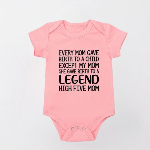 Cozy Summer Baby Bodysuit - High Five Mom