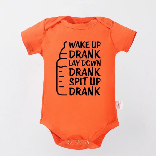 Cozy Cotton Bodysuit For Newborn - Wake Up Drank