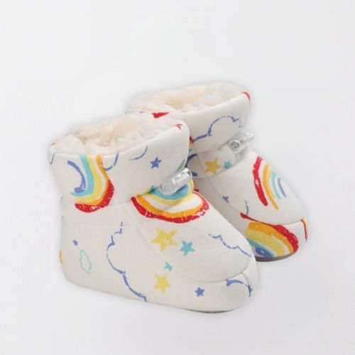 Adorable Winter Cartoon Baby Boots - Soft, Warm, Anti-Slip - Rainbow