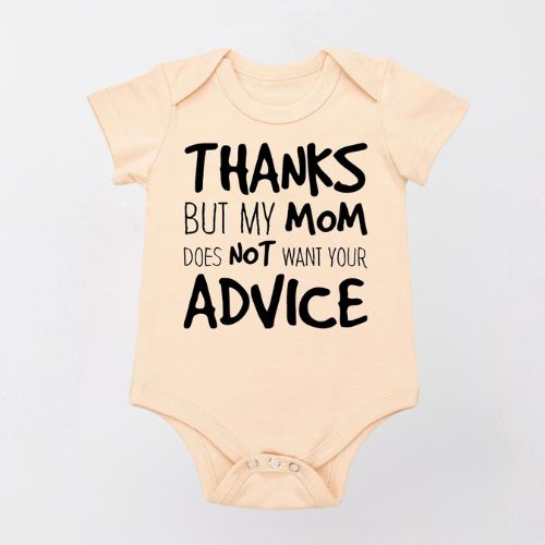 Adorable Cotton Bodysuit for Newborns - Thanks For the Advice