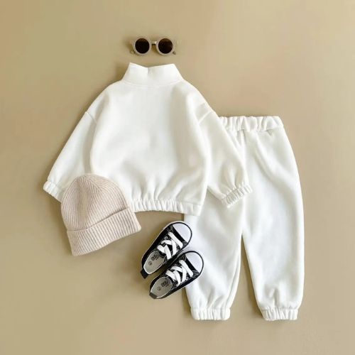 Cozy Fleece Baby Tracksuit - Winter Warmth Set