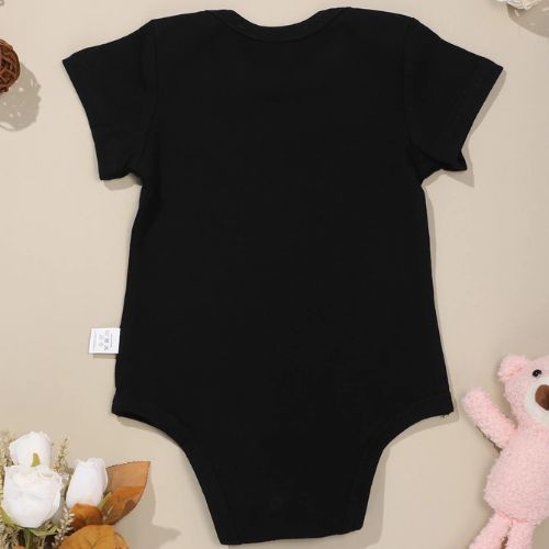 Charming Cotton Baby Bodysuit with Funny Print