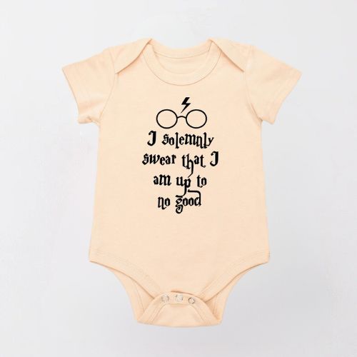 Charming Cotton Bodysuit For Newborn - I Solenly Swear