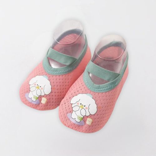 Cozy Animal Style Non-Slip Baby First Walker Shoes - Pink