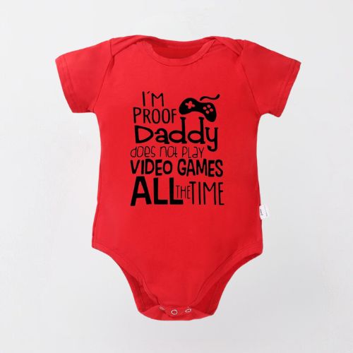 Adorable Cotton Bodysuit For Newborn - Daddy Does Not Play Games