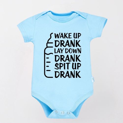 Cozy Cotton Bodysuit For Newborn - Wake Up Drank