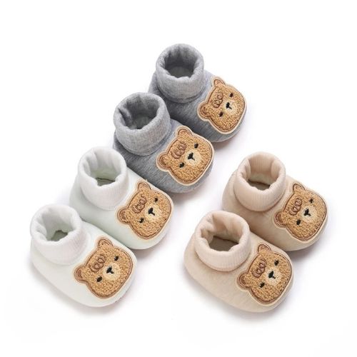 Cozy Bear Winter Baby Booties - Anti-Slip First Walkers 