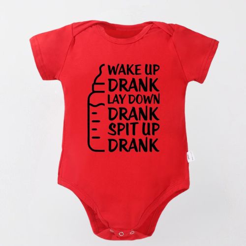 Cozy Cotton Bodysuit For Newborn - Wake Up Drank