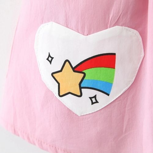 Charming Rainbow Cloud Sleeveless Dress for Girls