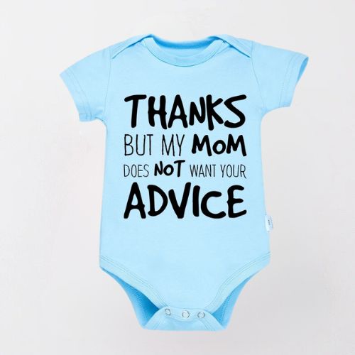 Adorable Cotton Bodysuit for Newborns - Thanks For the Advice