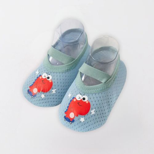 Cozy Animal Style Non-Slip Baby First Walker Shoes - Blue