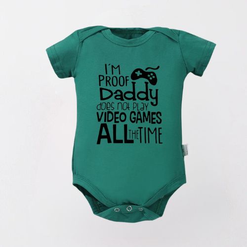 Adorable Cotton Bodysuit For Newborn - Daddy Does Not Play Games