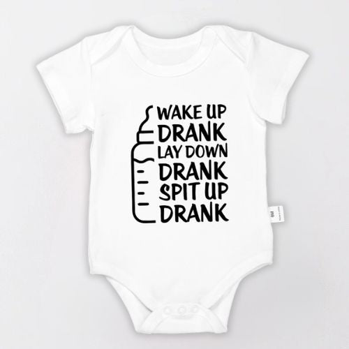 Cozy Cotton Bodysuit For Newborn - Wake Up Drank