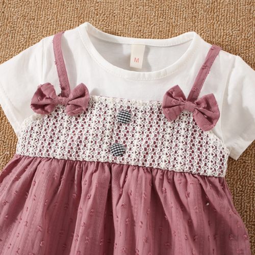 Charming Summer Baby Dress with Bow Straps