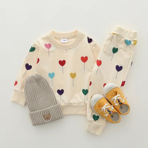 Charming Love Balloon Baby Outfit Set