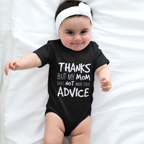 Adorable Cotton Bodysuit for Newborns - Thanks For the Advice