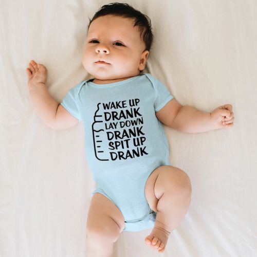 Cozy Cotton Bodysuit For Newborn - Wake Up Drank