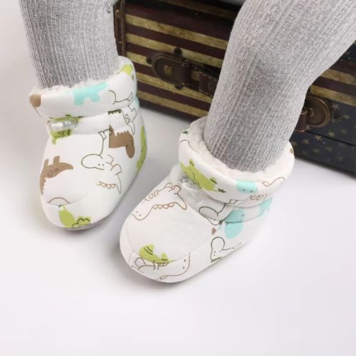 Adorable Winter Cartoon Baby Boots - Soft, Warm, Anti-Slip - Dinosaur