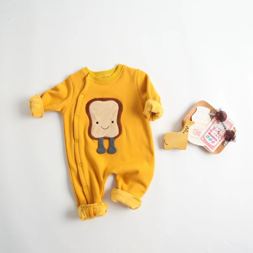 Premium Cozy Cotton Baby Romper with 3D Cartoon Embroidery