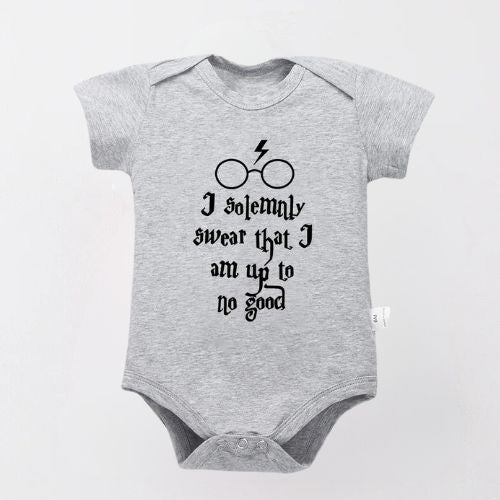 Charming Cotton Bodysuit For Newborn - I Solenly Swear