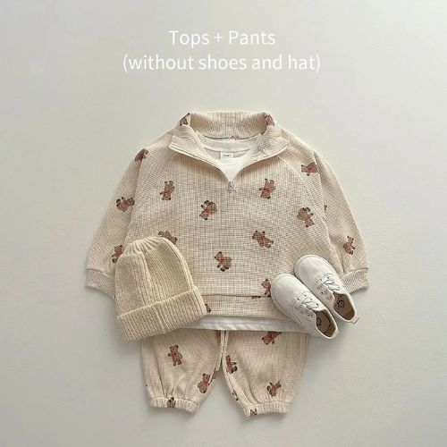 Cozy Cotton Baby Outfit Set - Long Sleeve & Pants