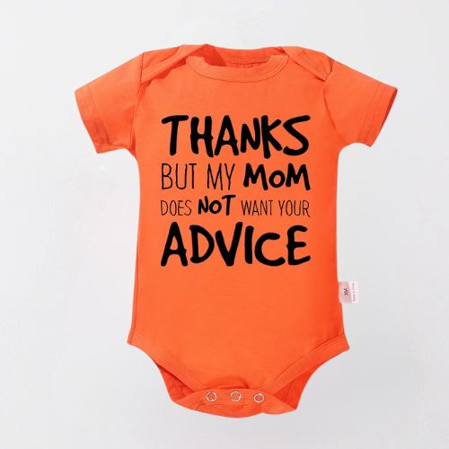 Adorable Cotton Bodysuit for Newborns - Thanks For the Advice